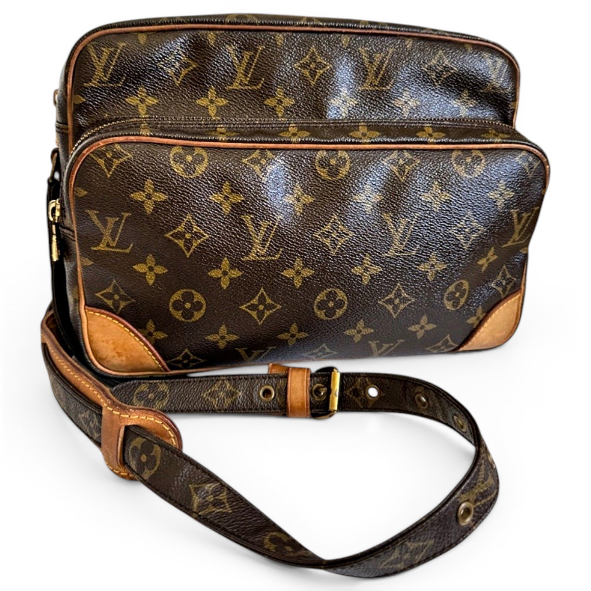 Nile leather crossbody bag