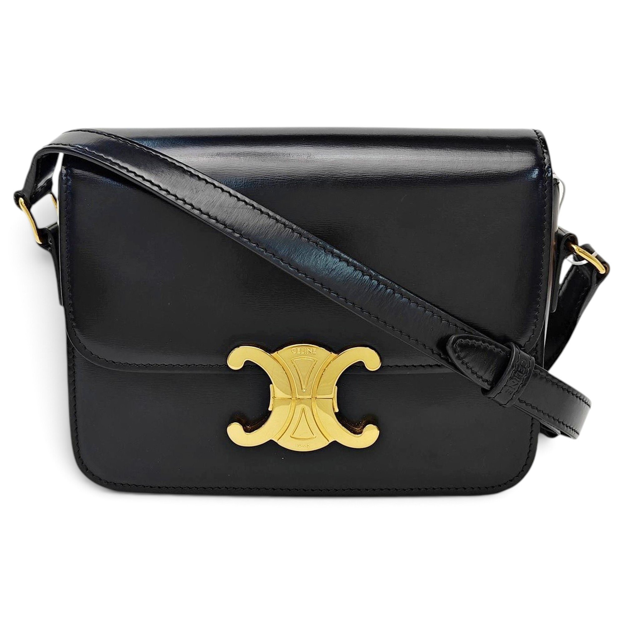 Triomphe leather handbag