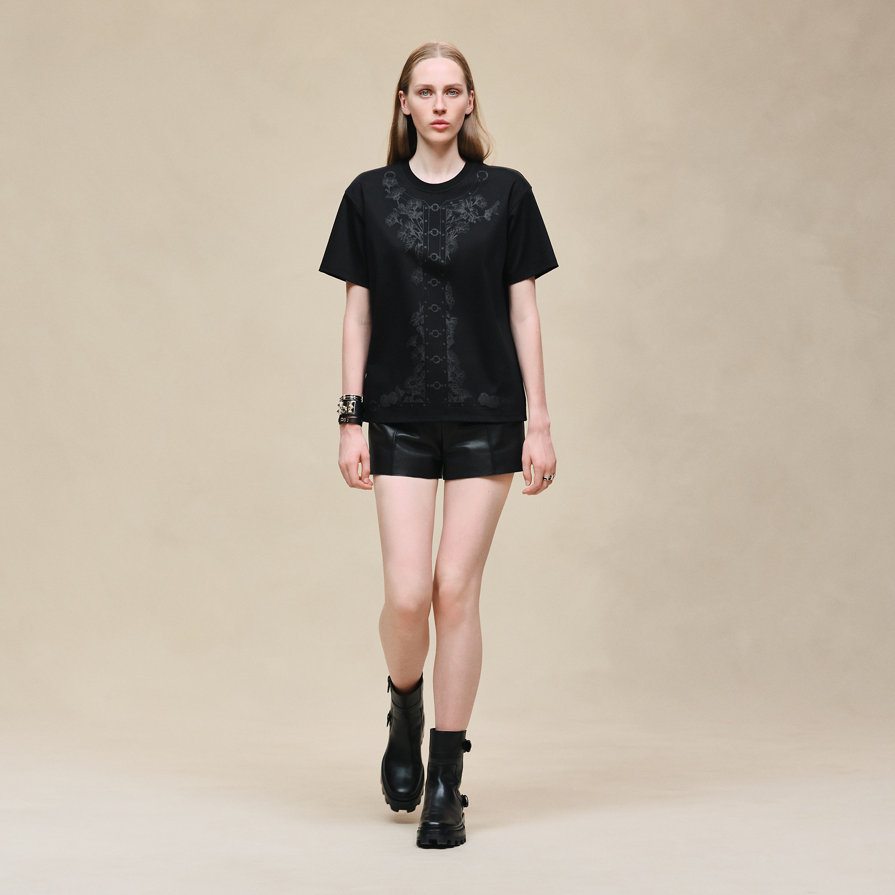 T-shirt with maxi print