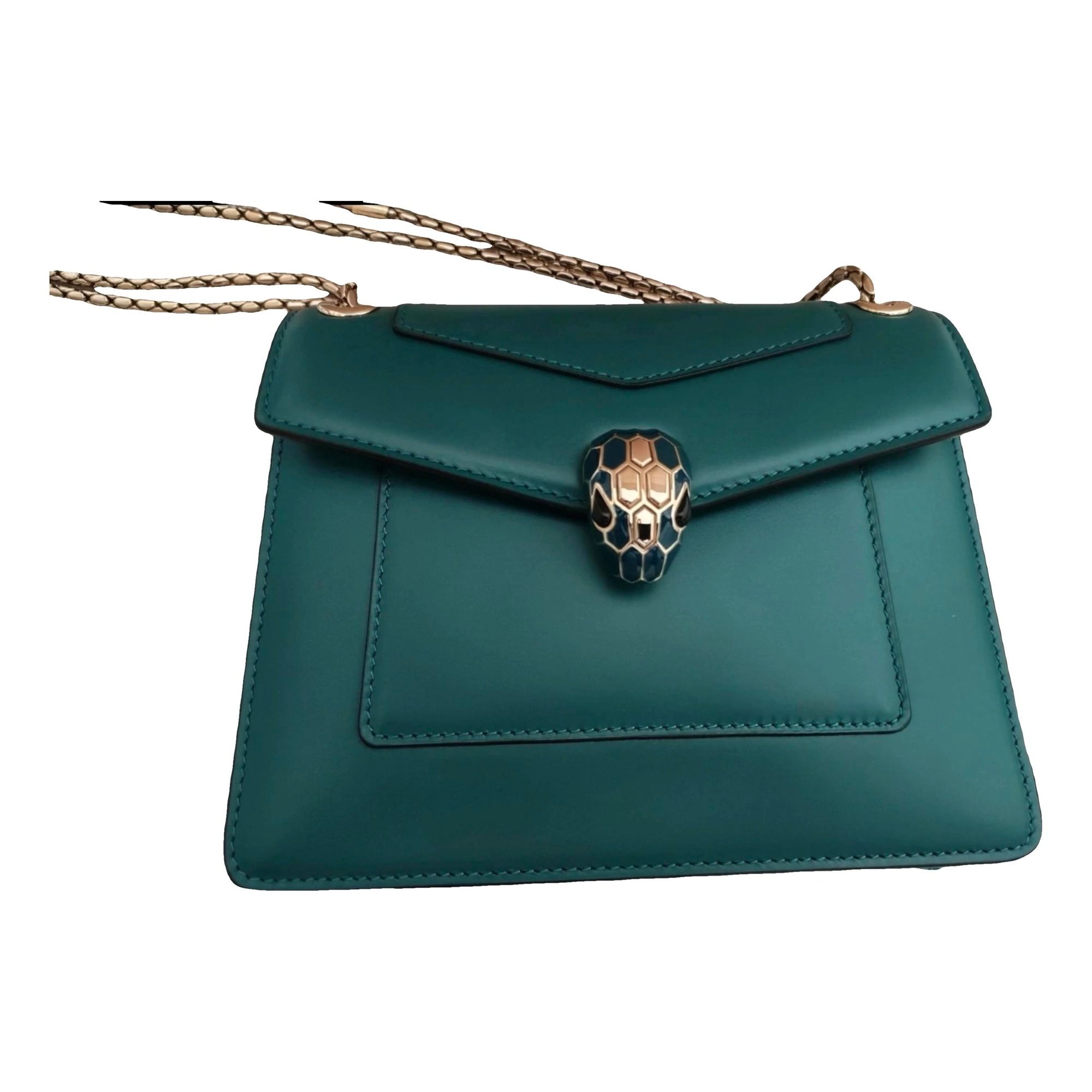 Serpenti leather handbag