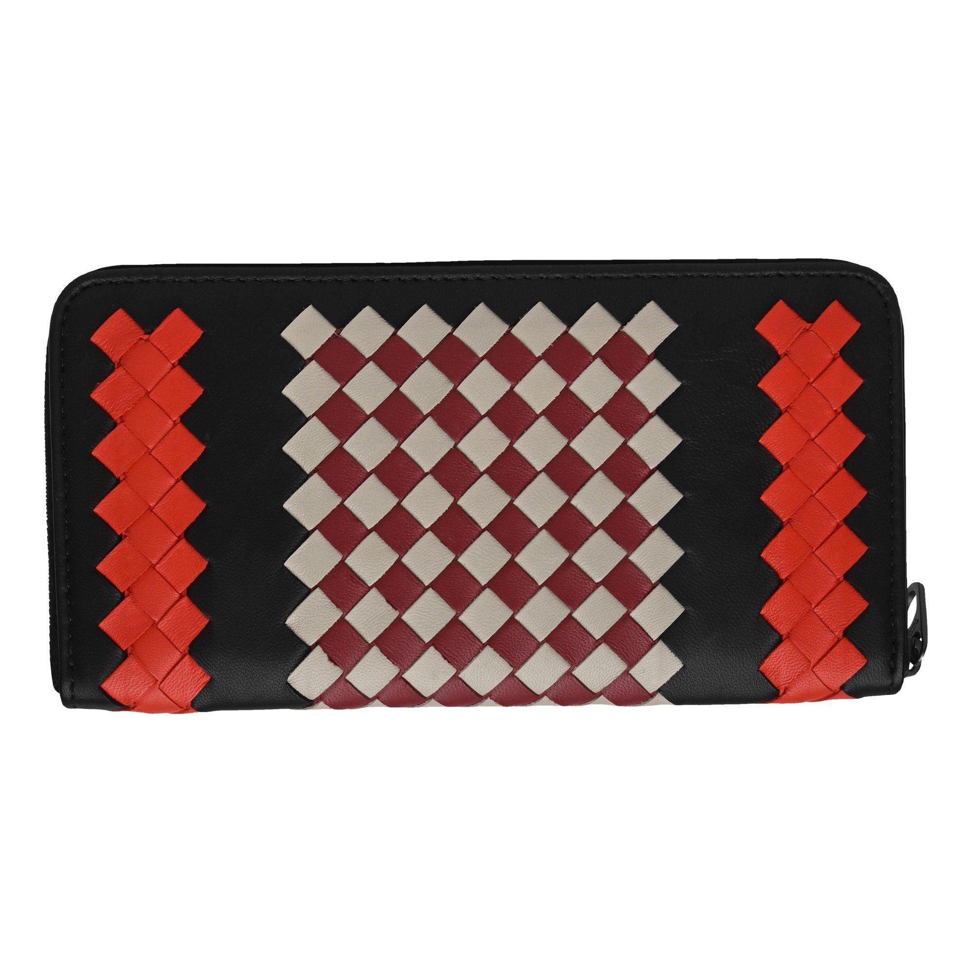 Leather clutch bag