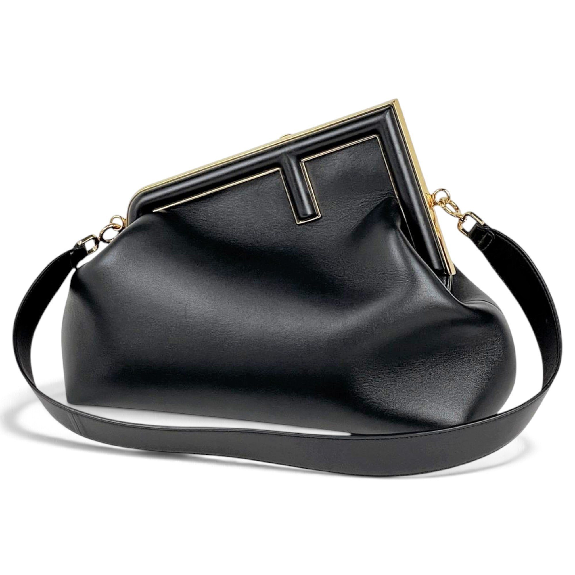 First leather handbag