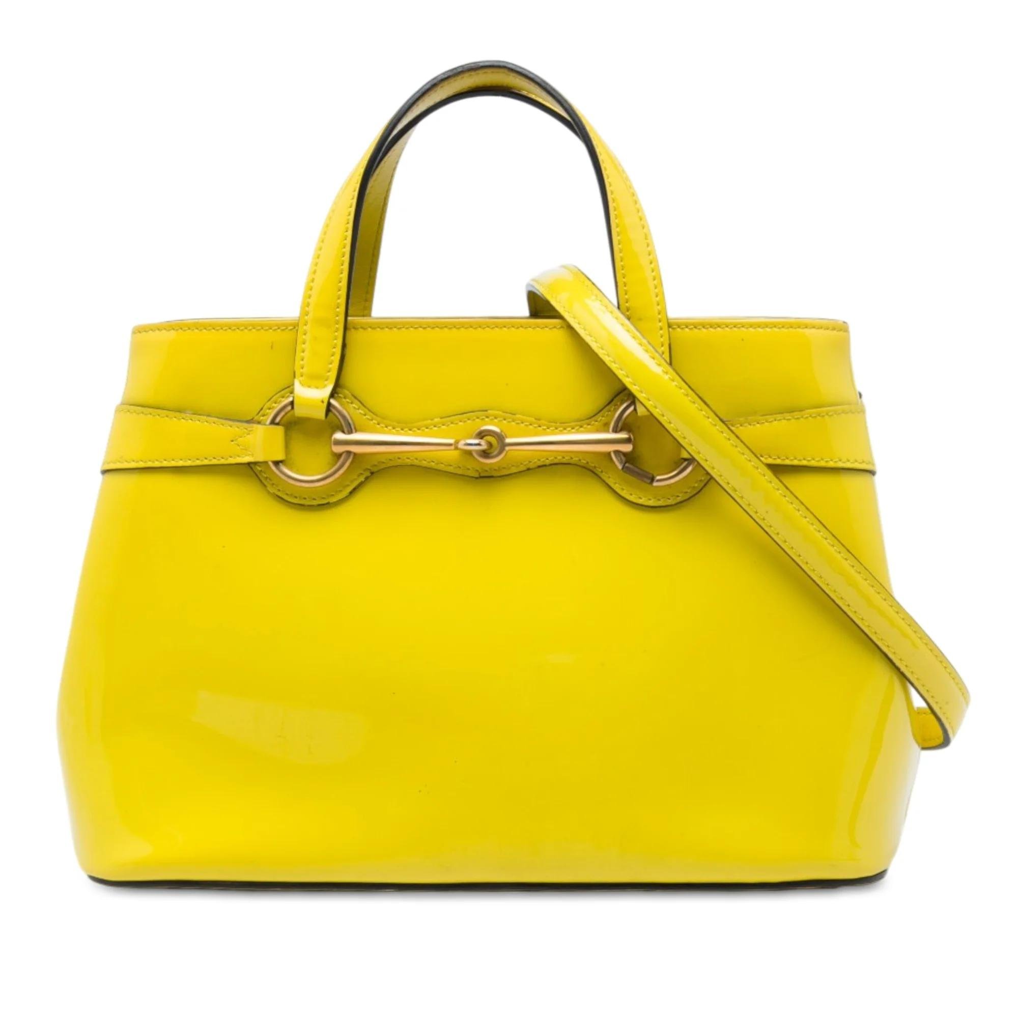 Bright Bit patent leather handbag