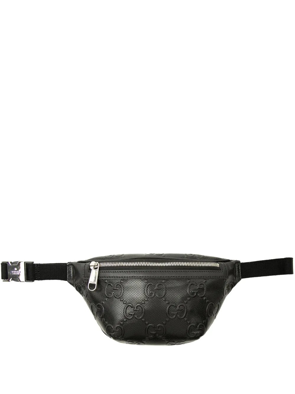 2016-2026 GG Embossed Perforated Leather belt bag