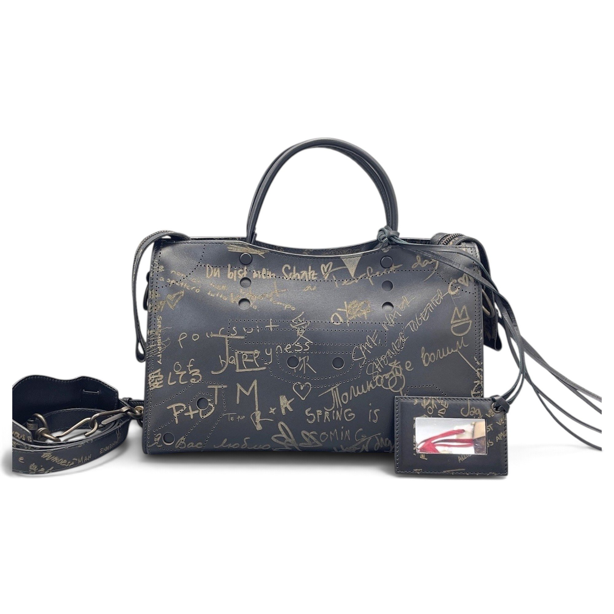 Balenciaga Classic Metalic leather tote