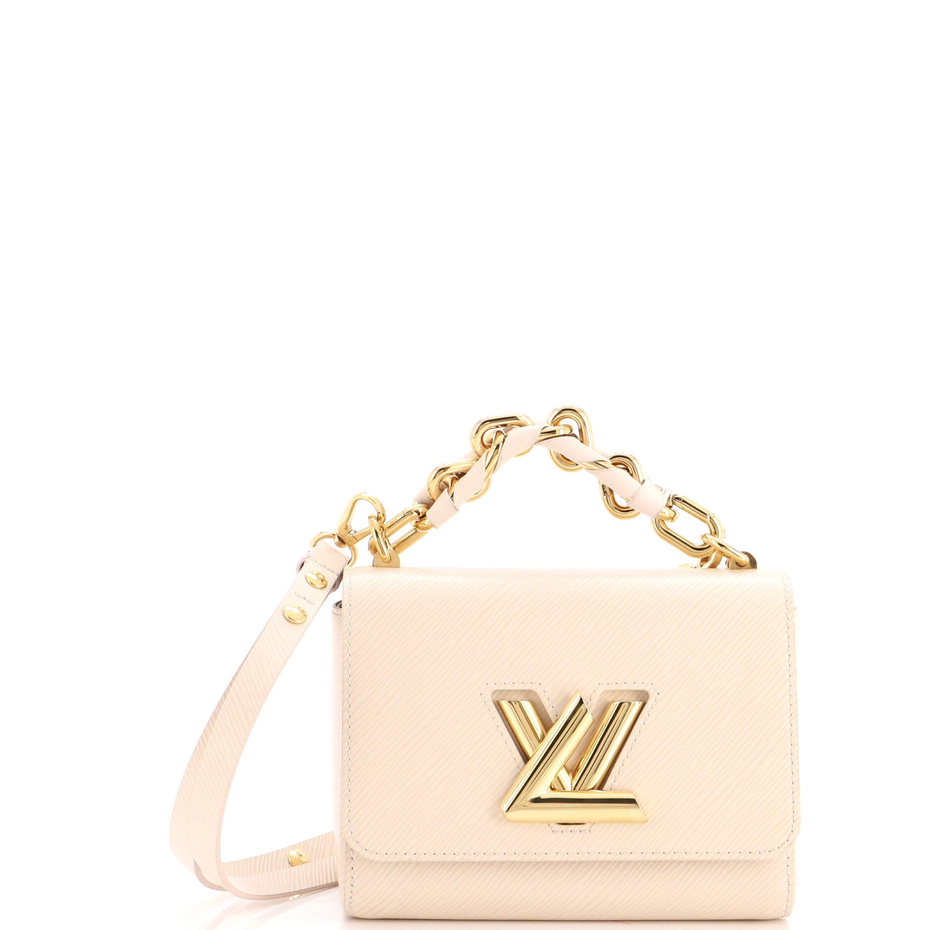 Twist Braided Chain Top Handle Bag Epi Leather PM