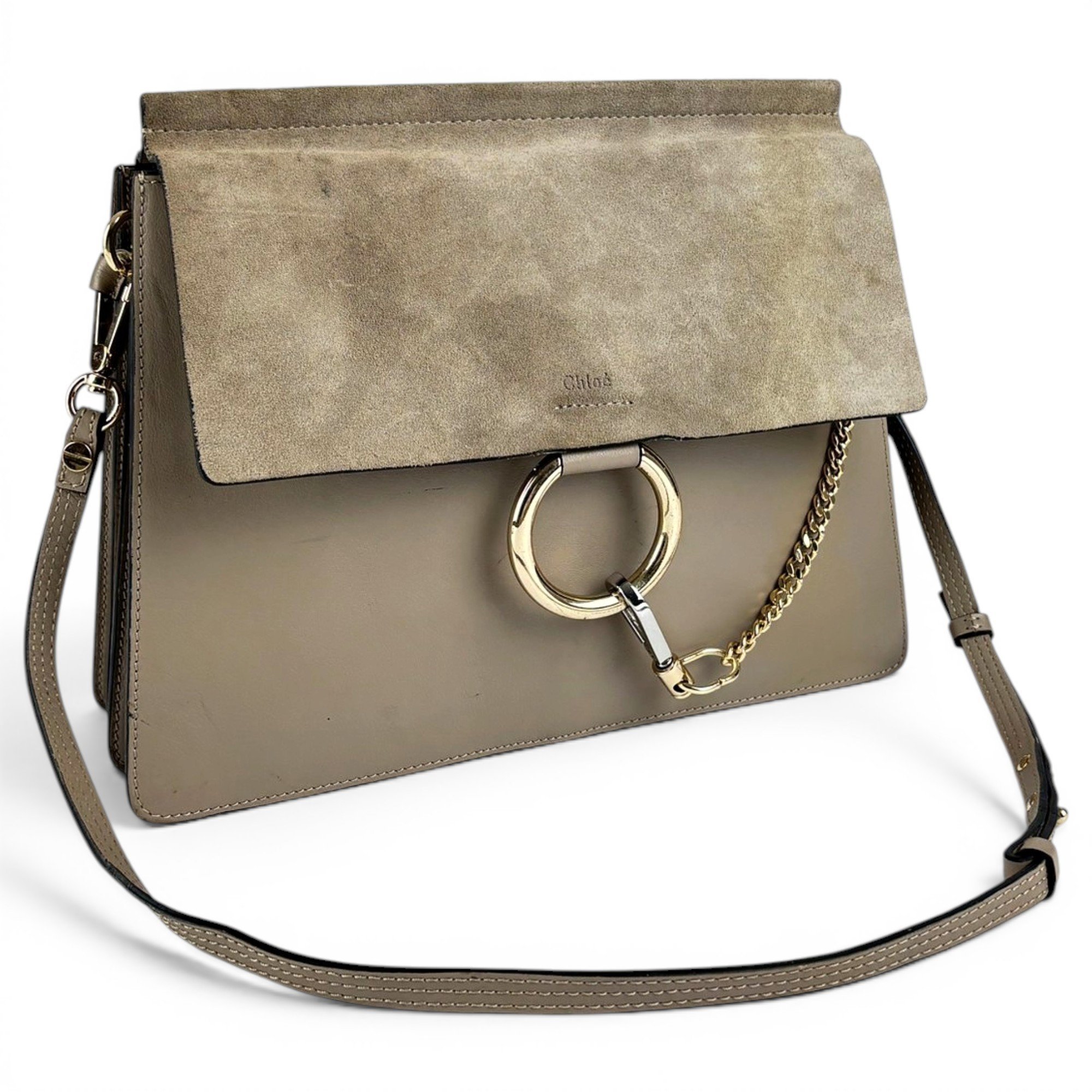 Faye leather handbag