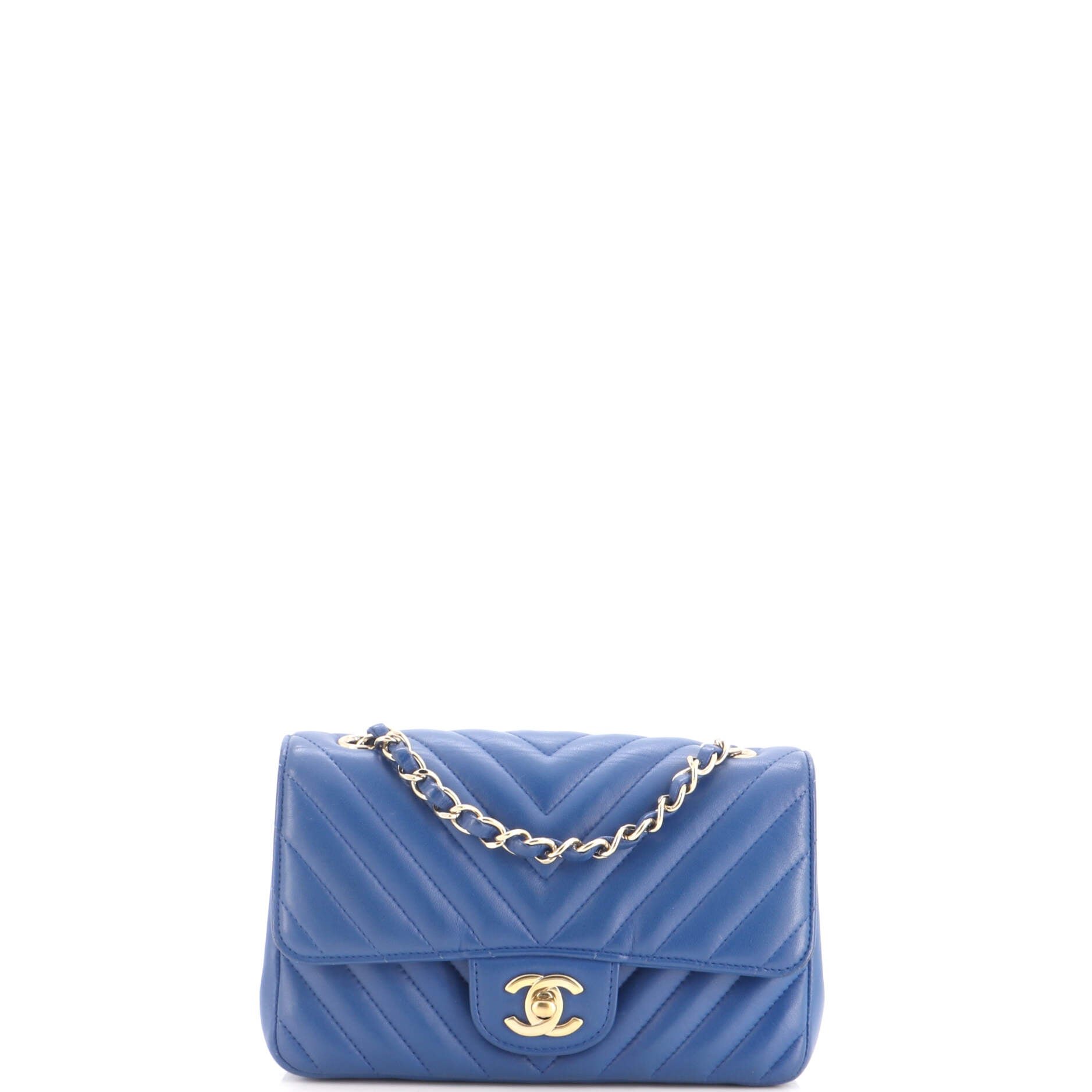 Classic Single Flap Bag Chevron Lambskin Mini