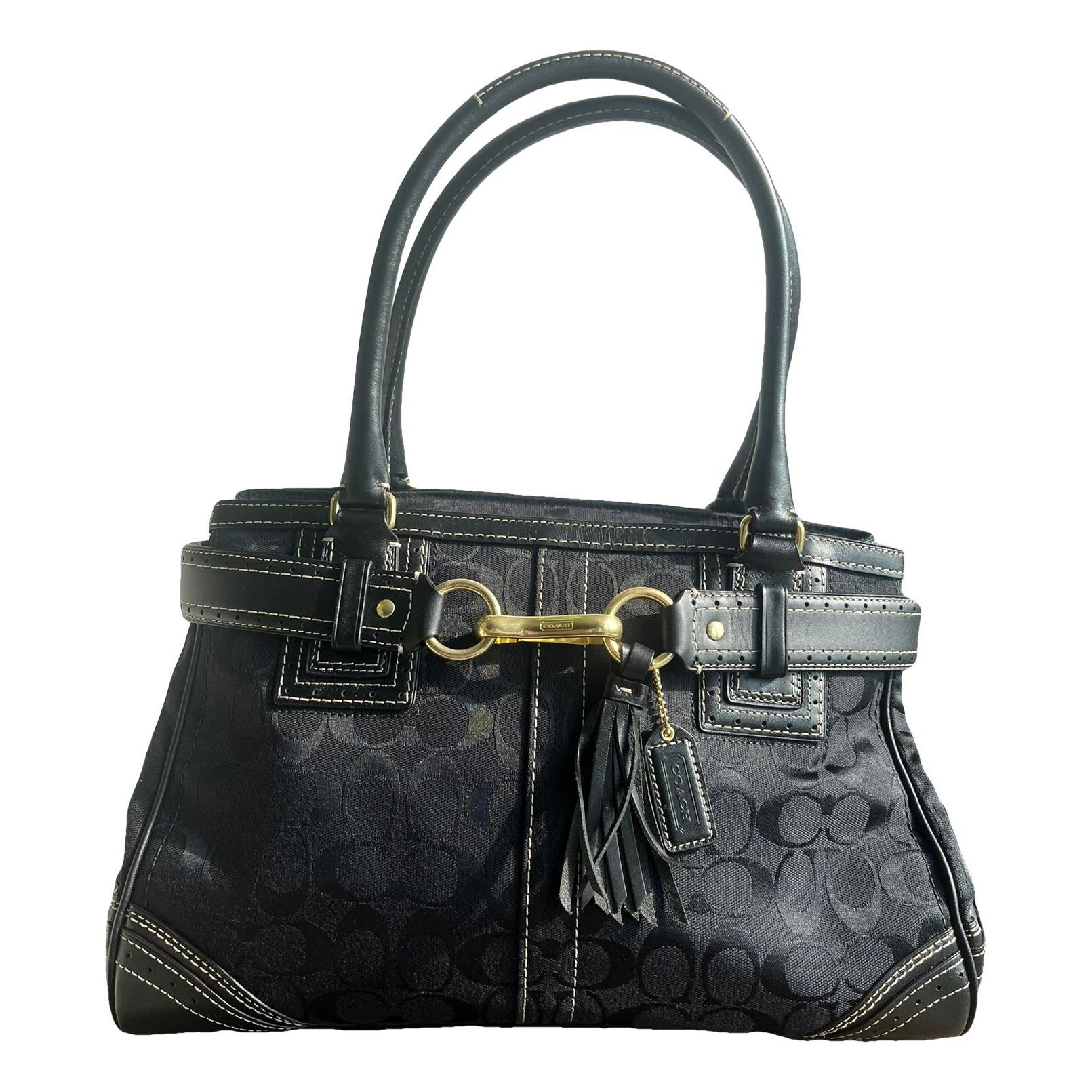 Signature Sufflette leather handbag