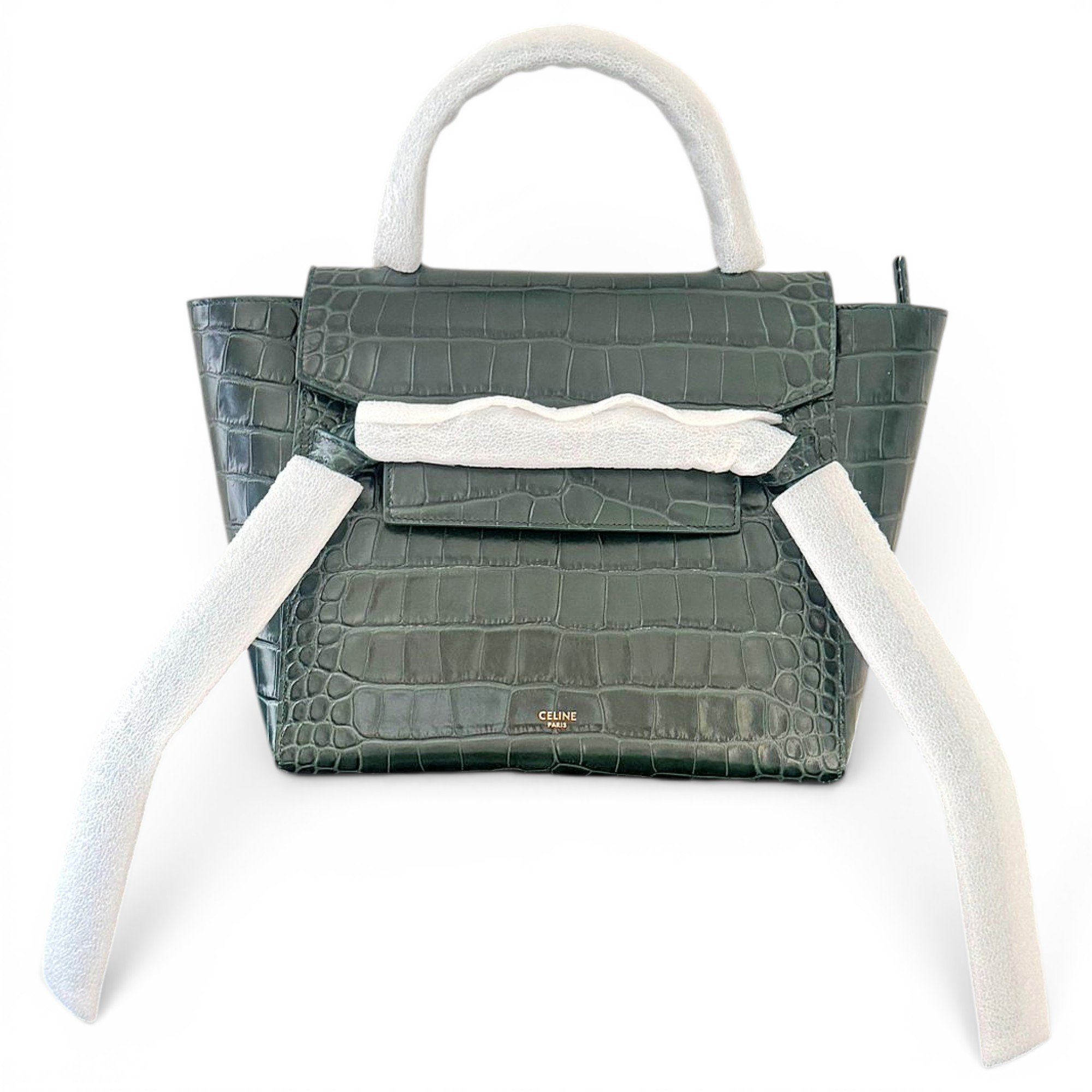 Belt leather handbag