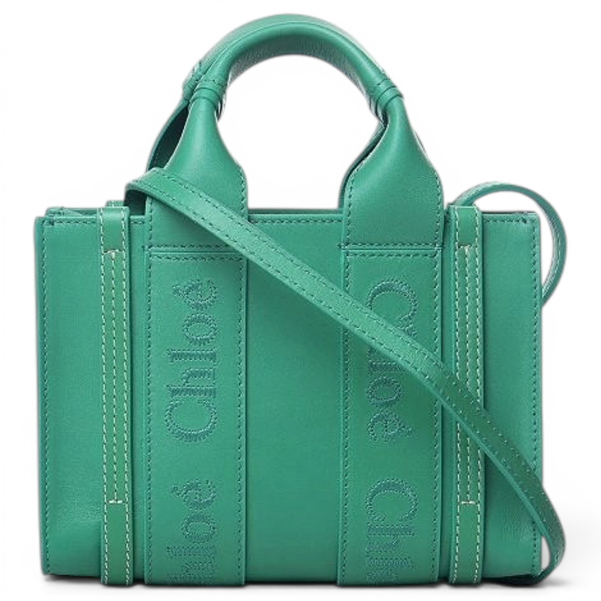 Woody leather handbag