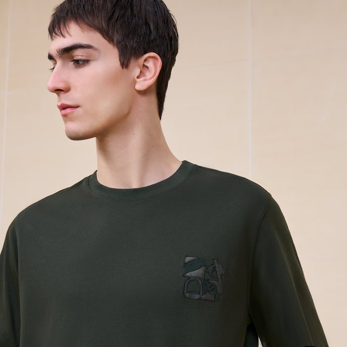 Kaki "Metallerie Au Carre" T-shirt