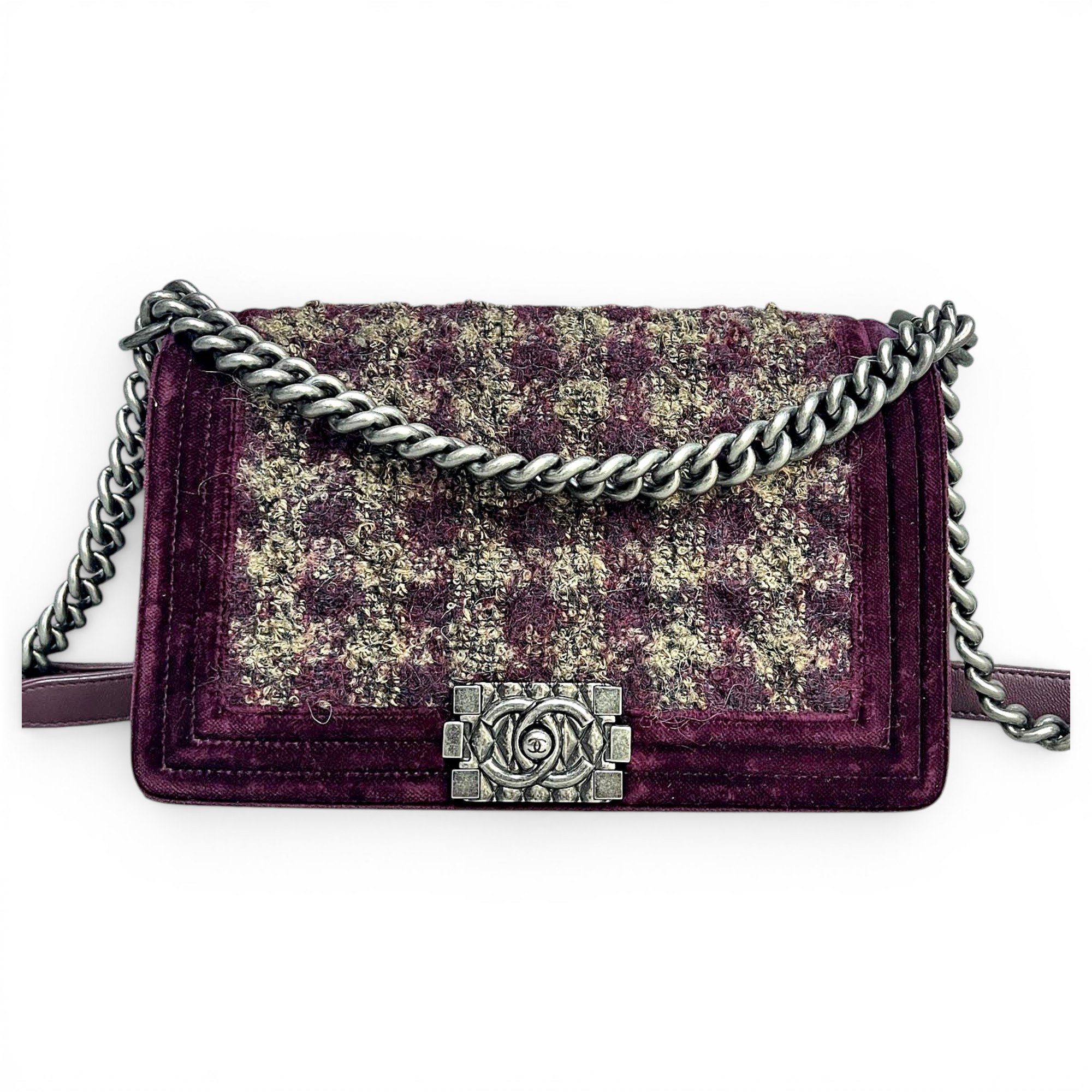 Boy tweed crossbody bag