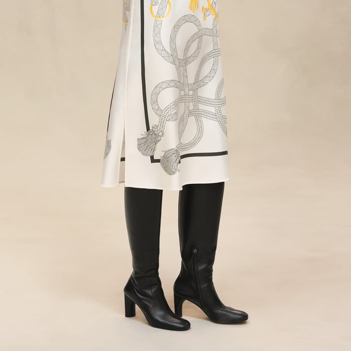 Blanc Nacre "Palefroi Remix" Twillaine Long Dress