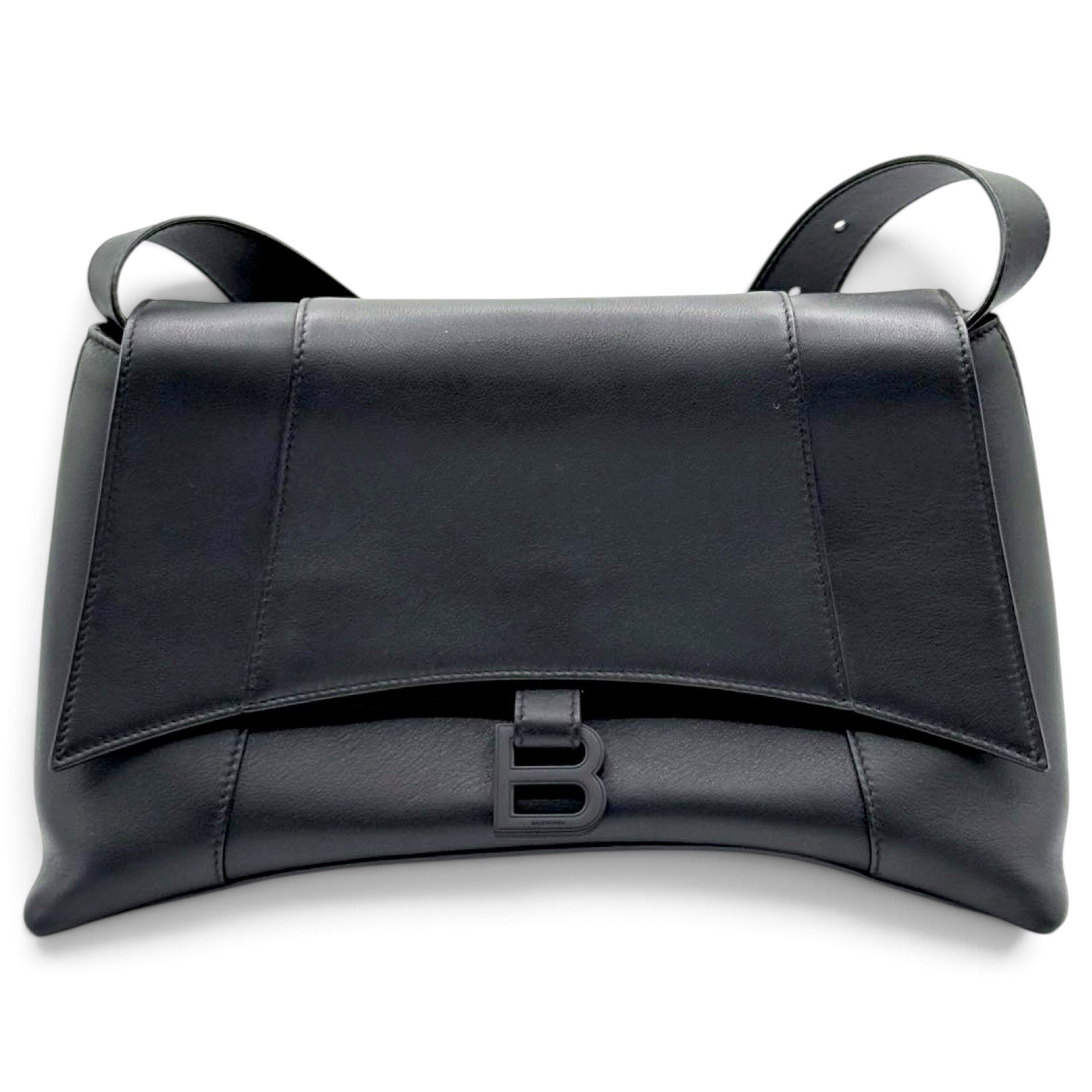 Crush leather handbag