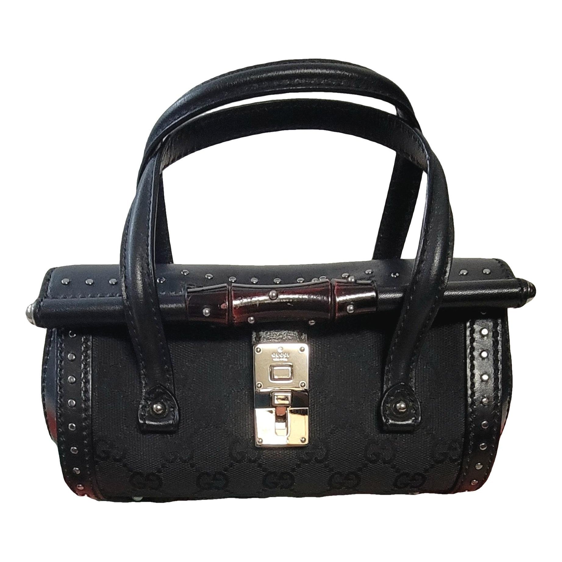 Bamboo Bullet leather handbag