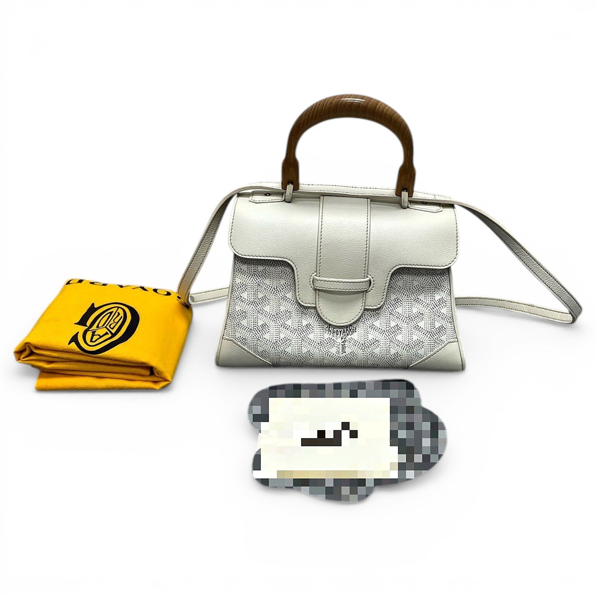 Goyard Saïgon leather handbag