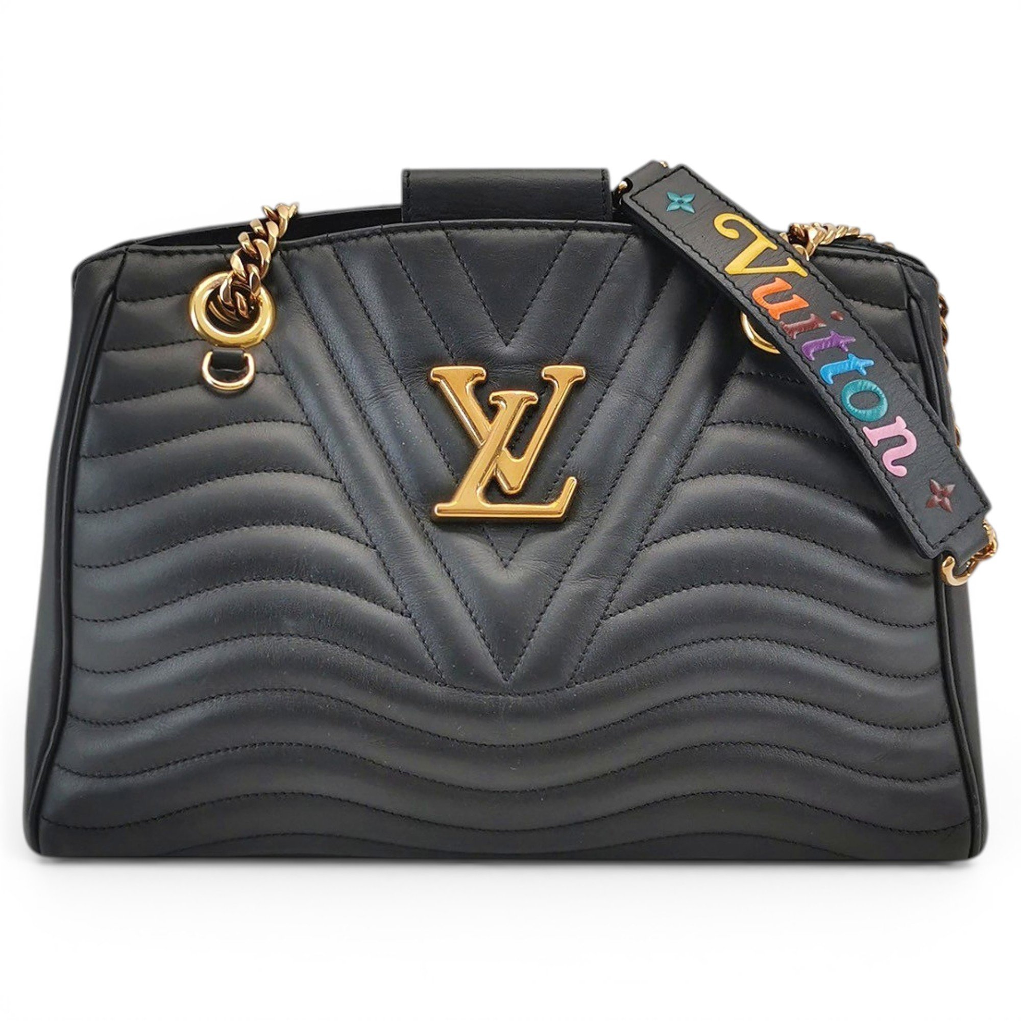New Wave leather handbag
