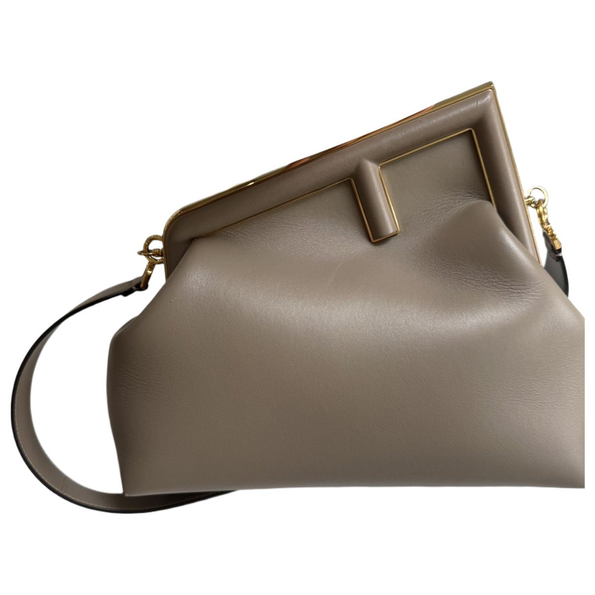 First leather handbag
