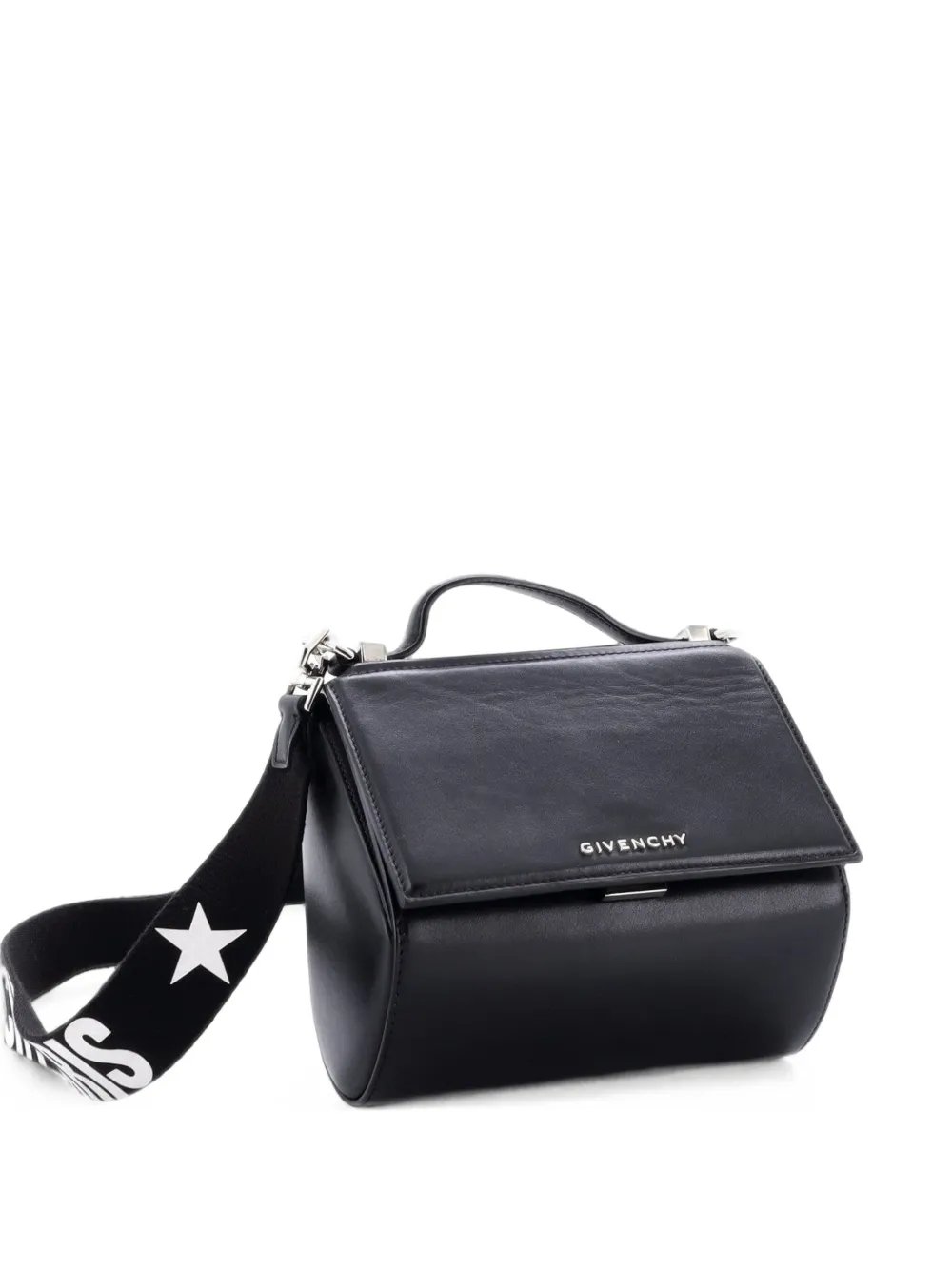 Logo Strap Pandora Box Bag Leather Mini crossbody bag