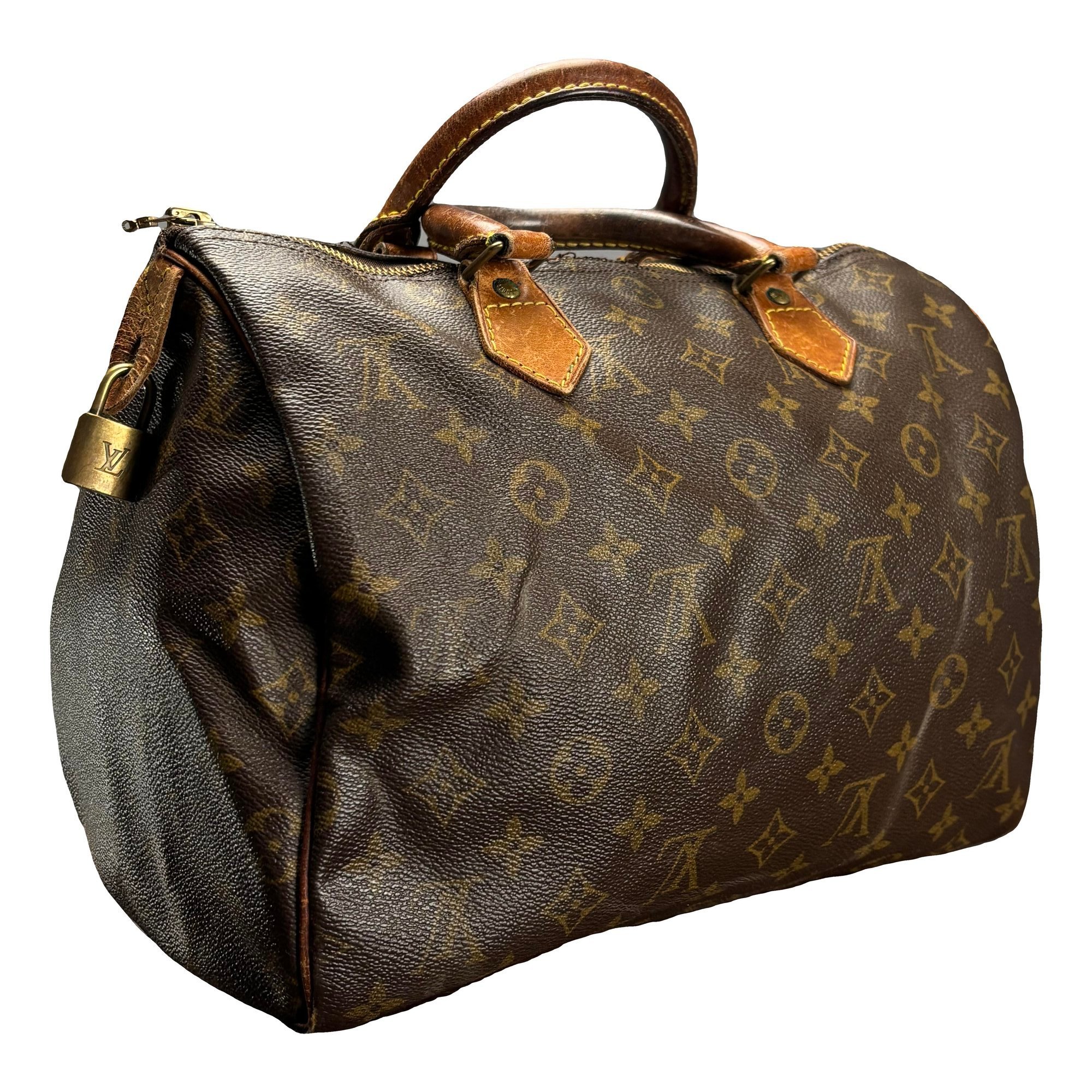 Speedy leather handbag
