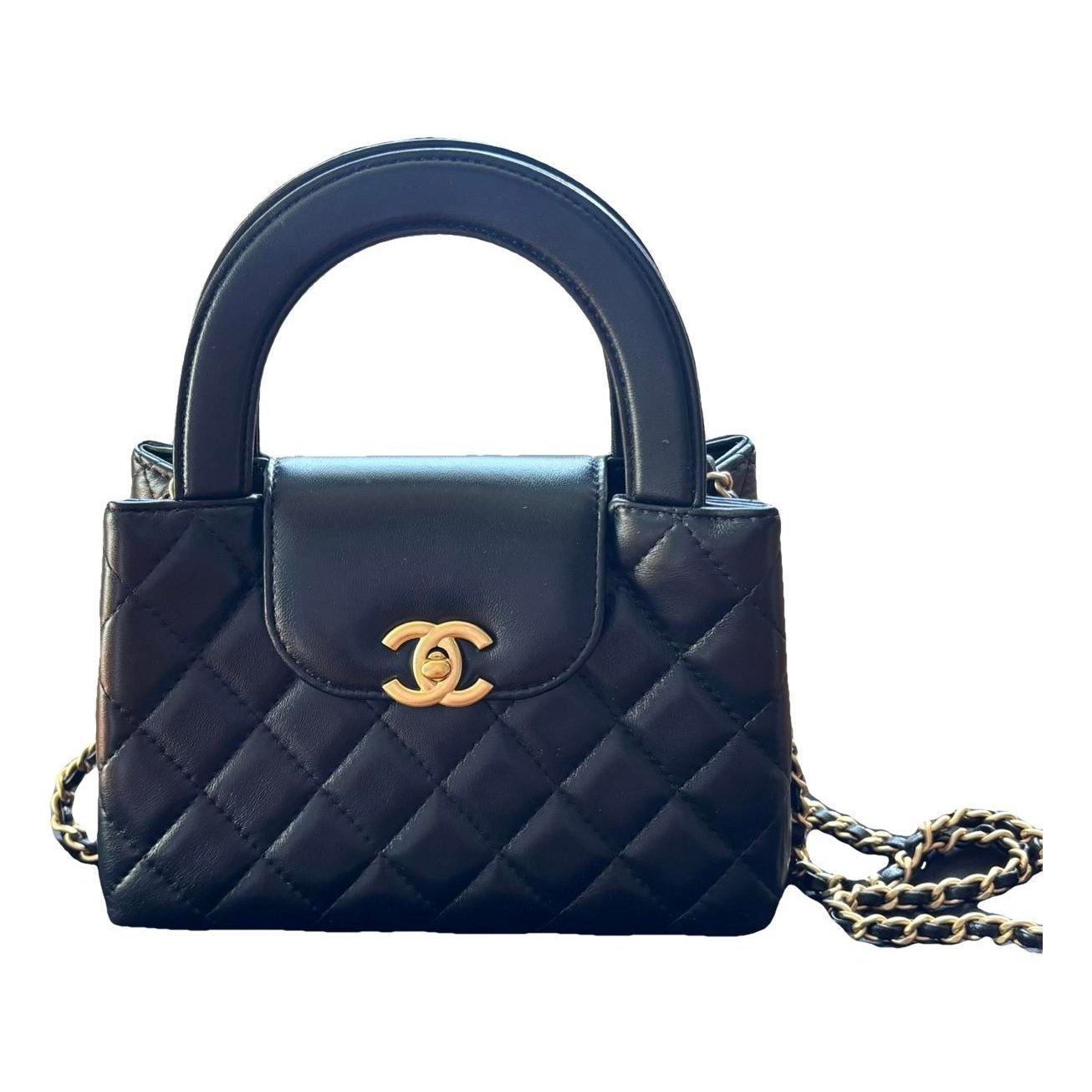 Mini Shopping leather handbag