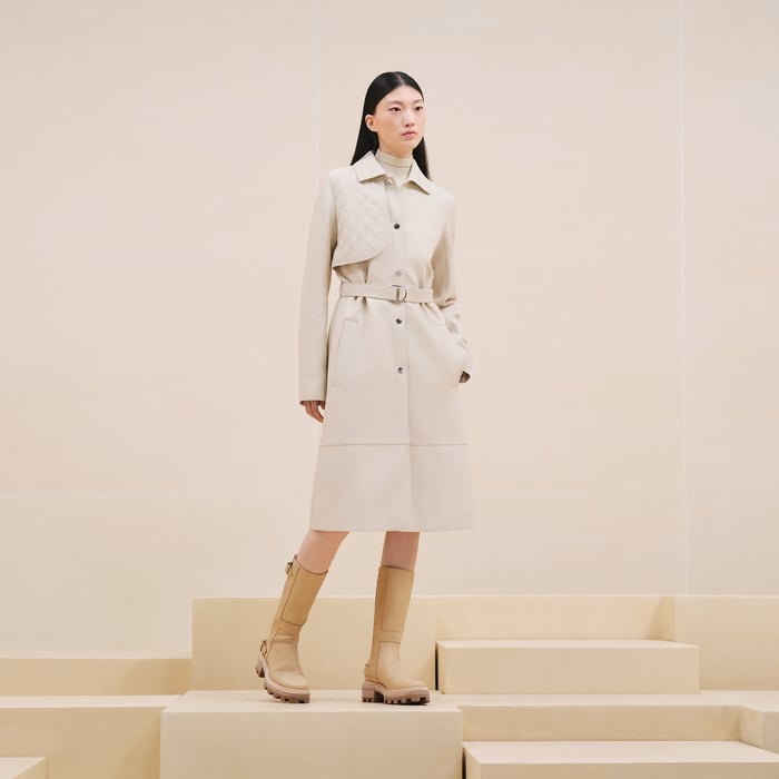 Blanc Camarguais Trench Coat