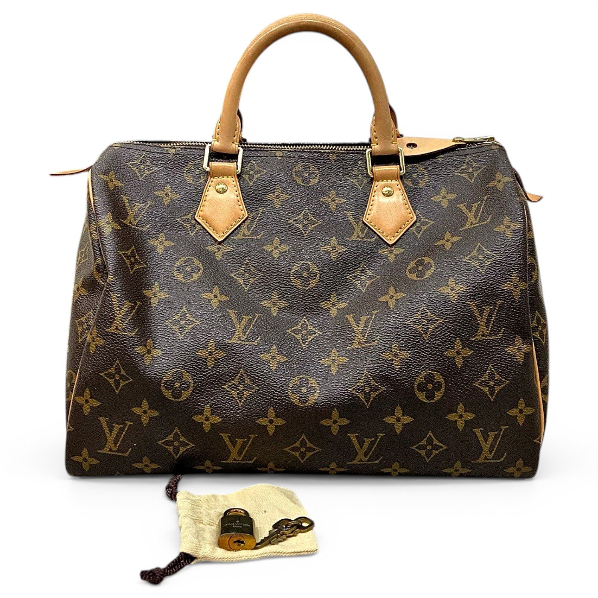 Speedy leather handbag