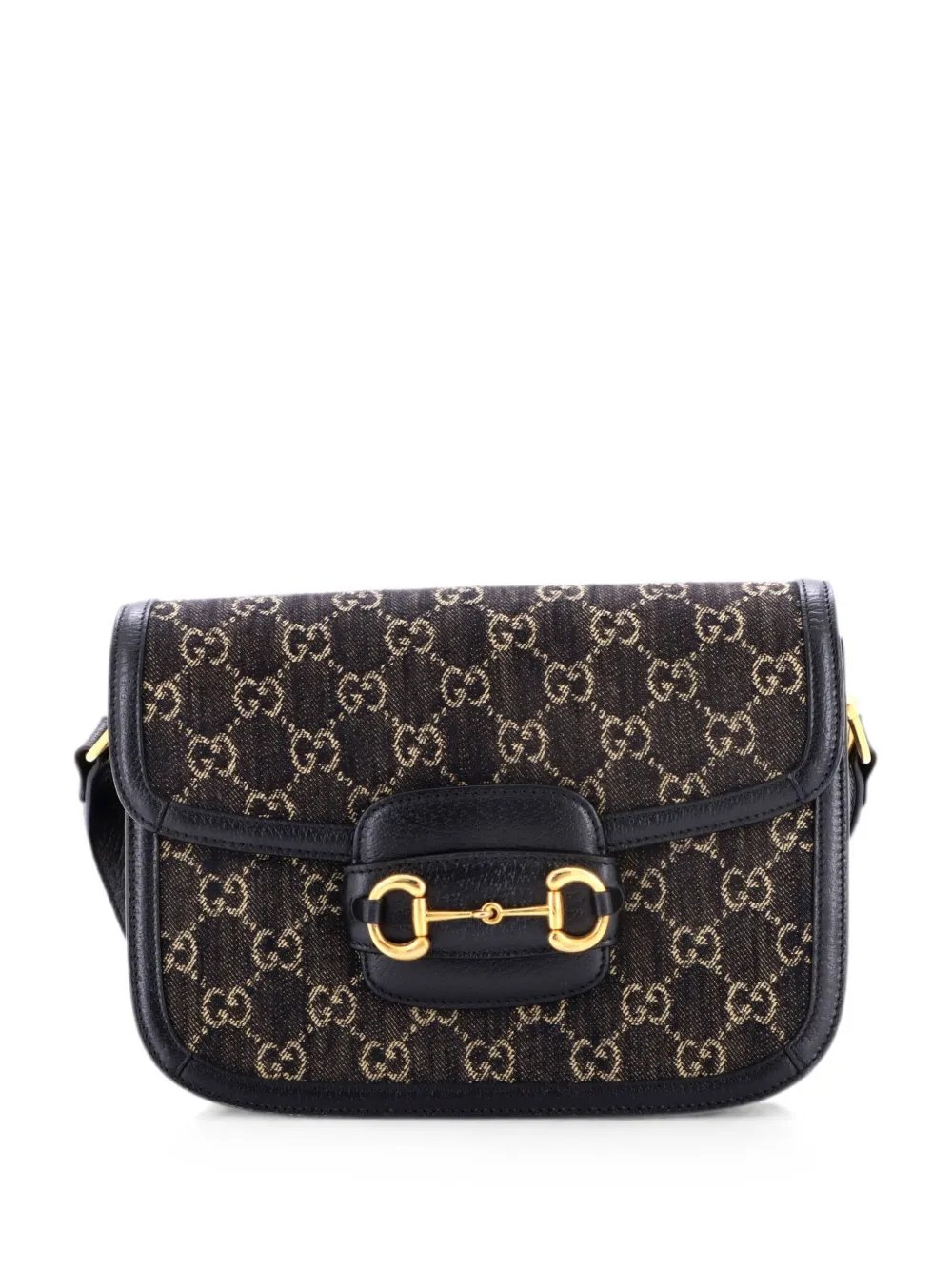 Horsebit 1955 GG Denim Small shoulder bag