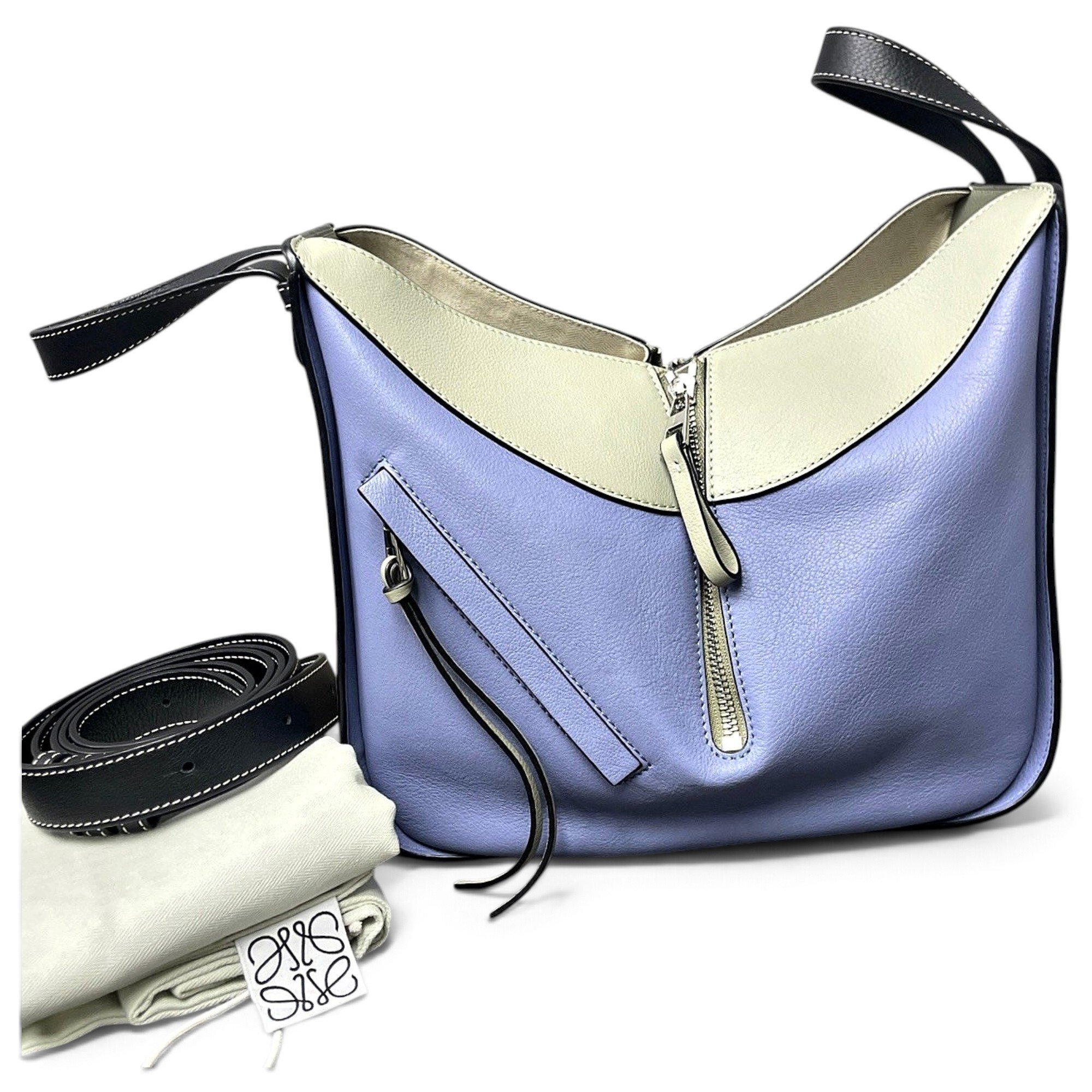 Hammock leather handbag