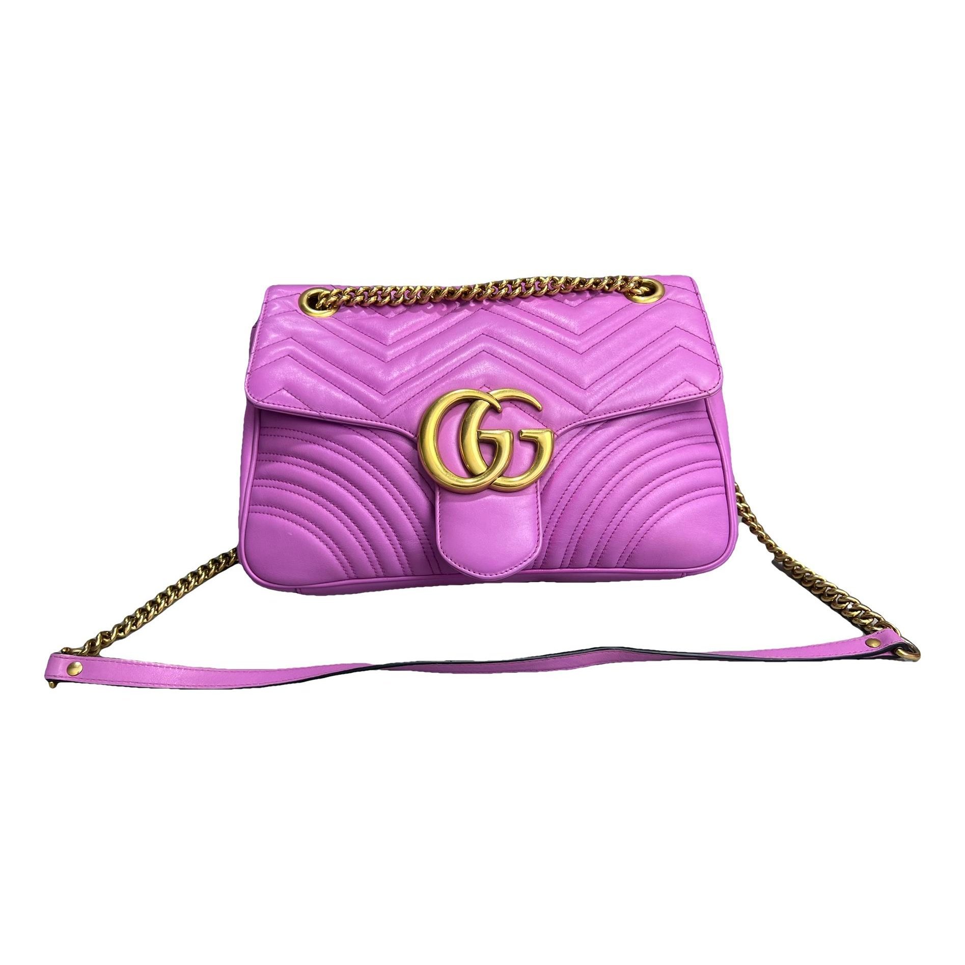 GG Marmont Flap leather crossbody bag