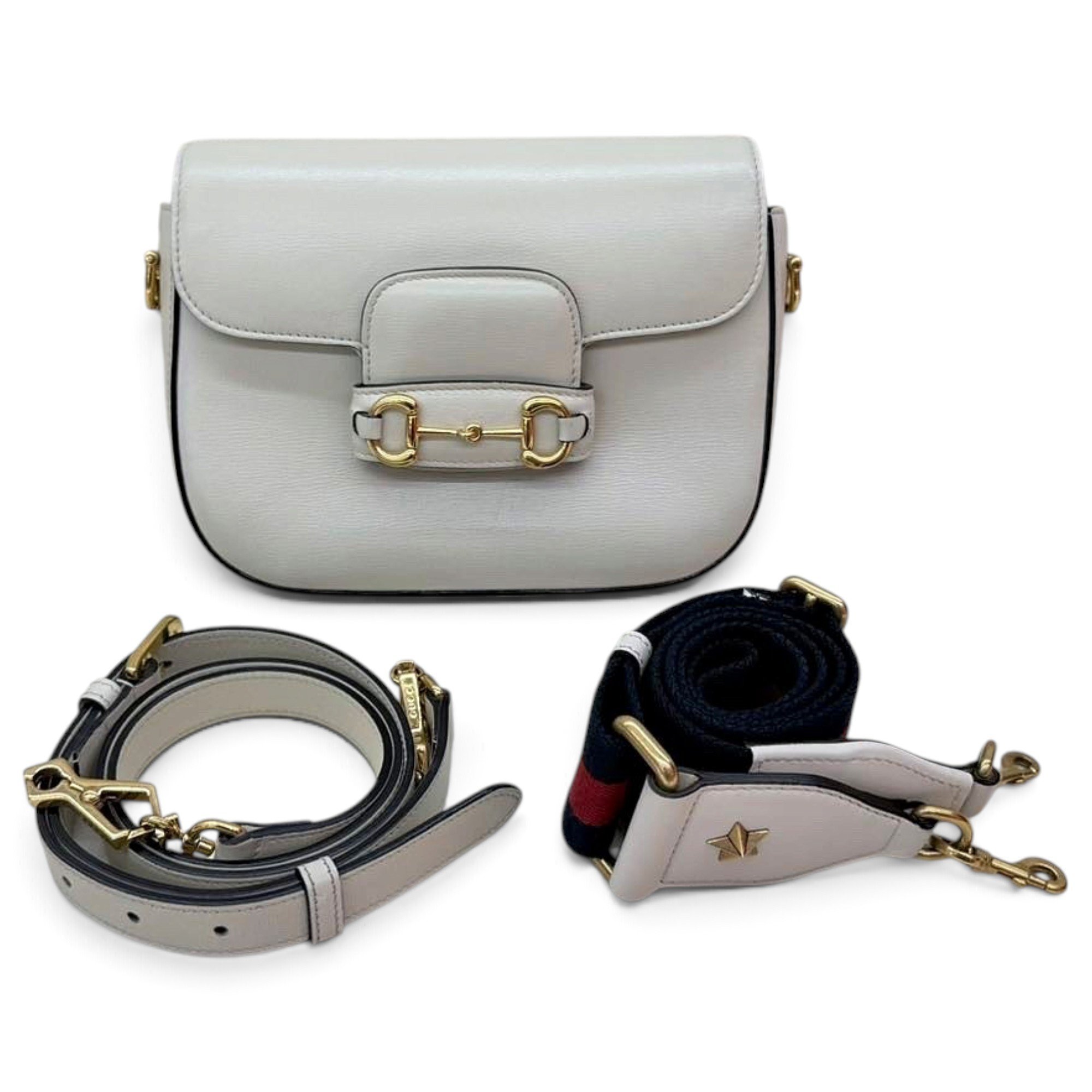Horsebit 1955 Flap leather handbag