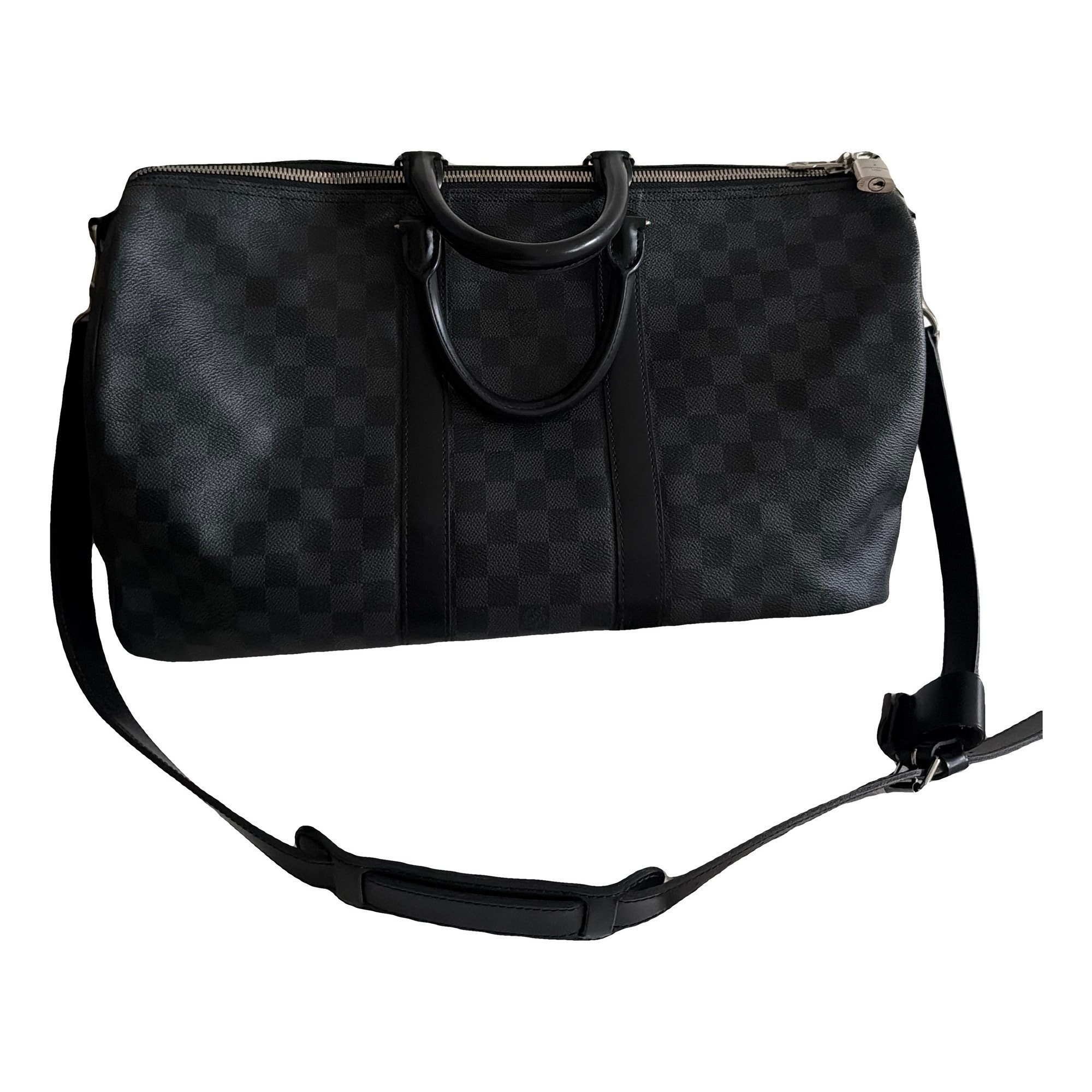 Keepall leather travel bag