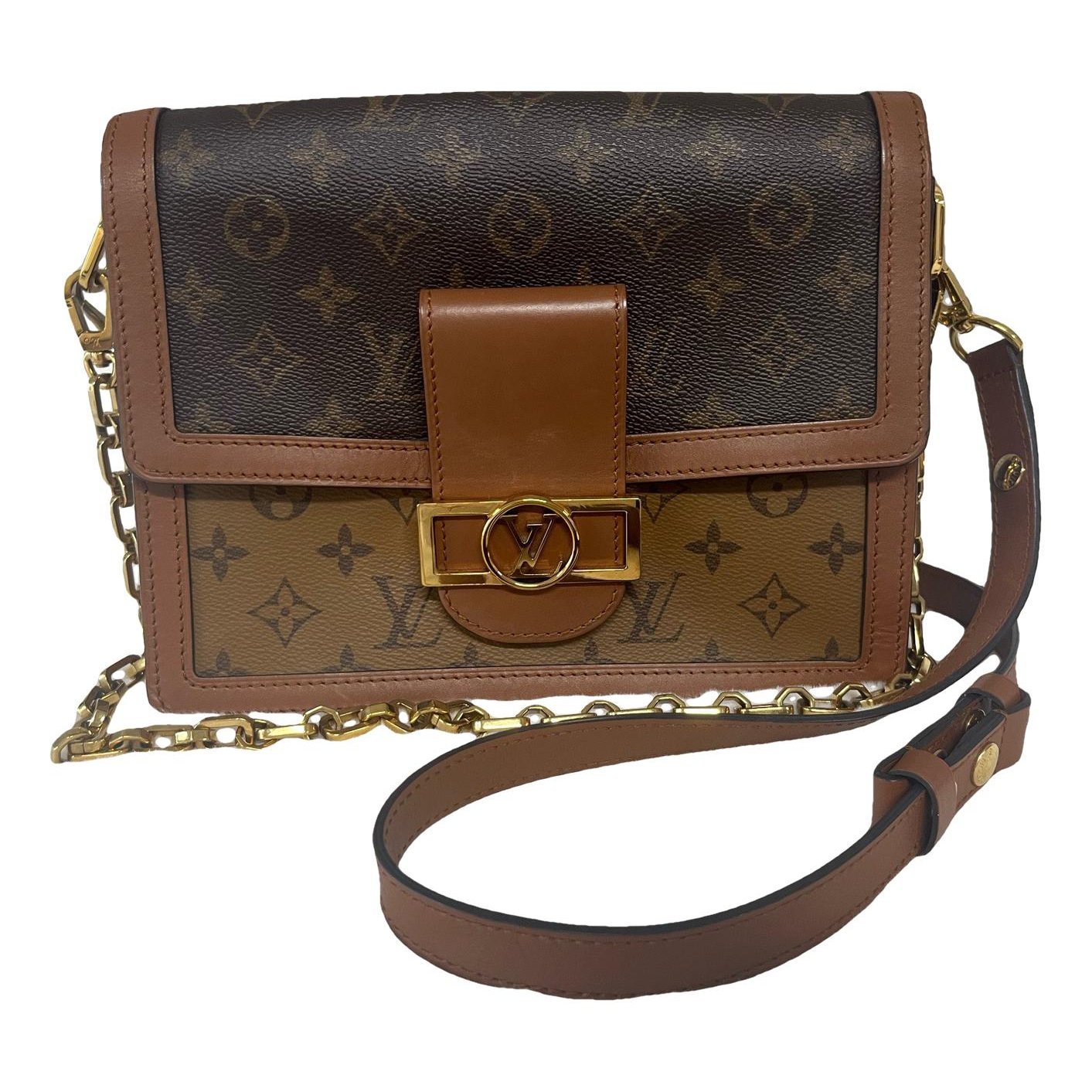 Dauphine leather handbag