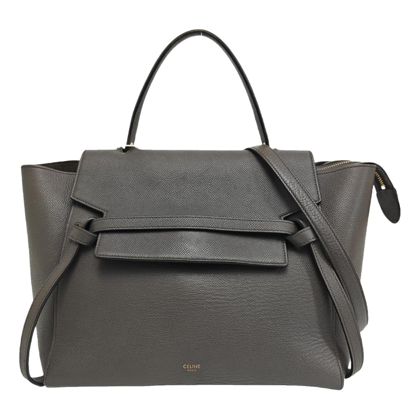 Belt leather handbag