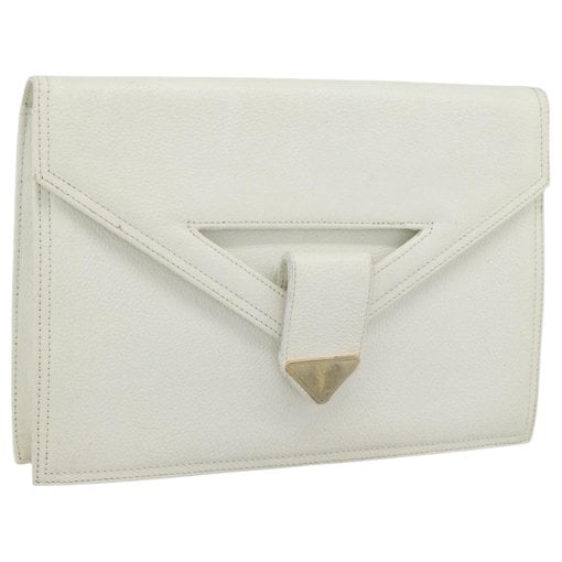 Leather clutch bag
