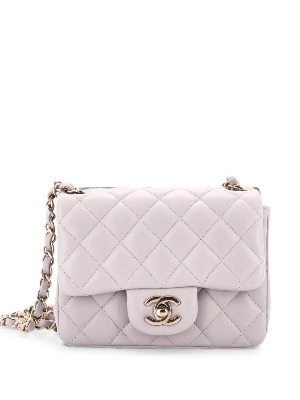 Square Classic Single Flap Bag Quilted Lambskin Mini crossbody bag