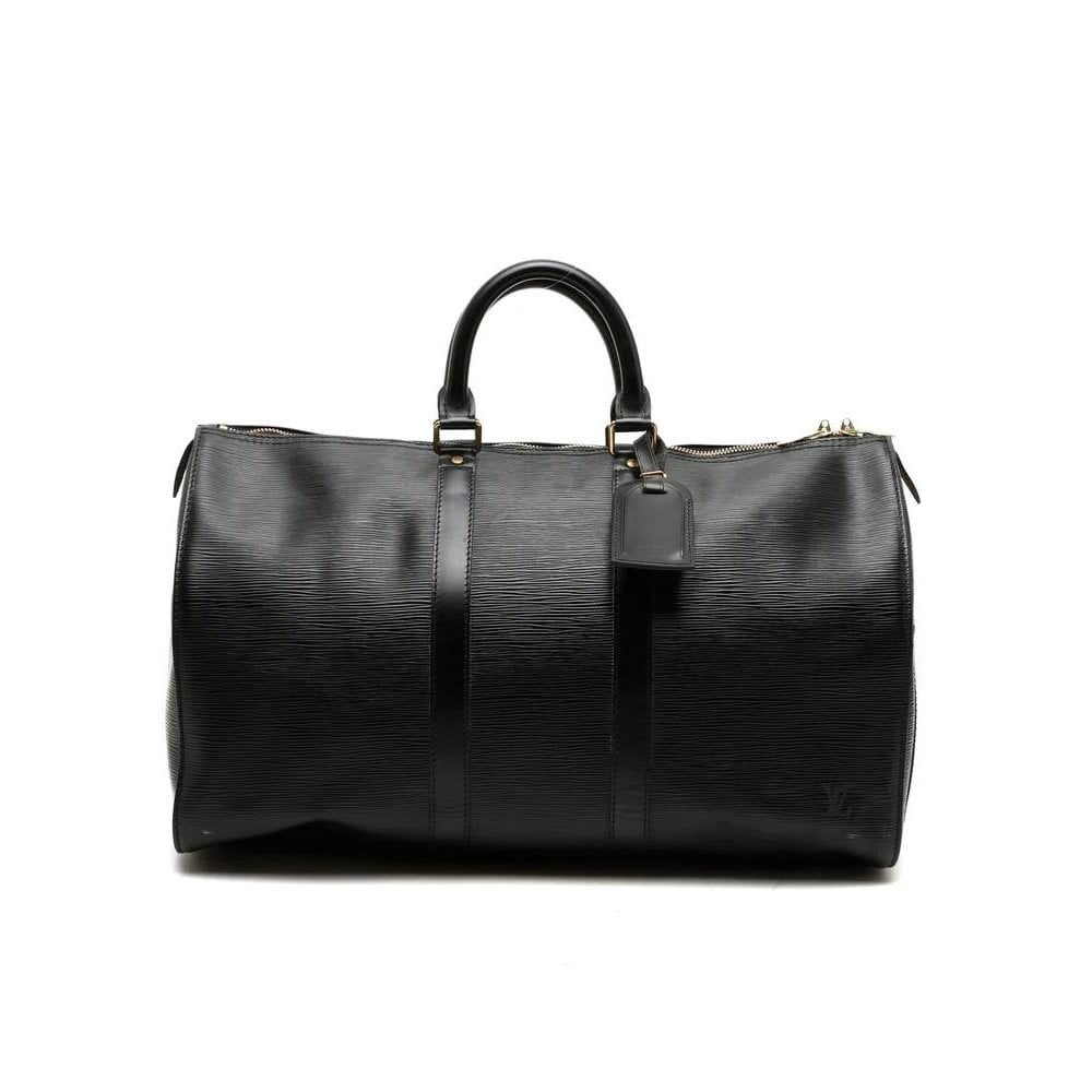 Keepall leather travel bag