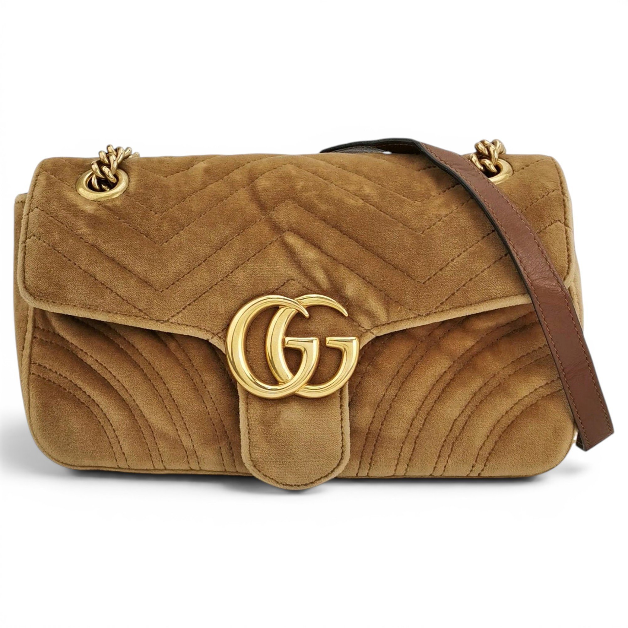 GG Marmont Flap cloth crossbody bag
