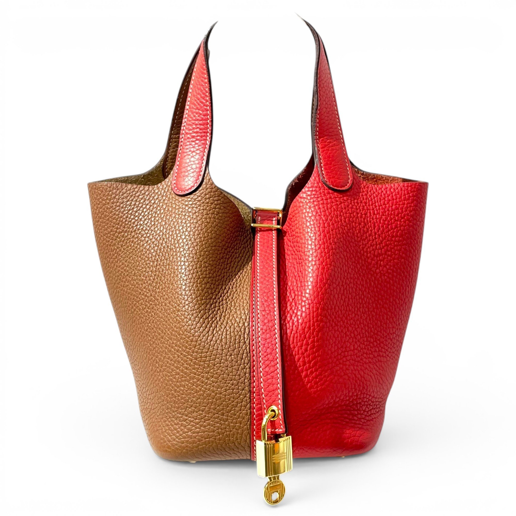 Picotin leather handbag