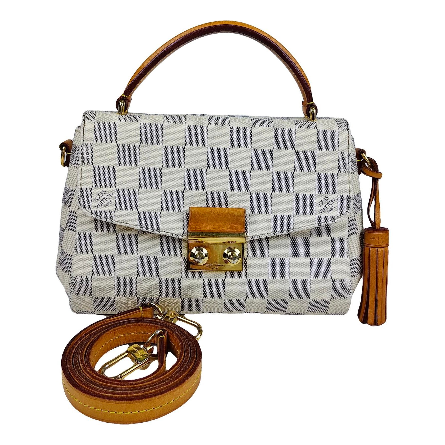 Croisette leather handbag