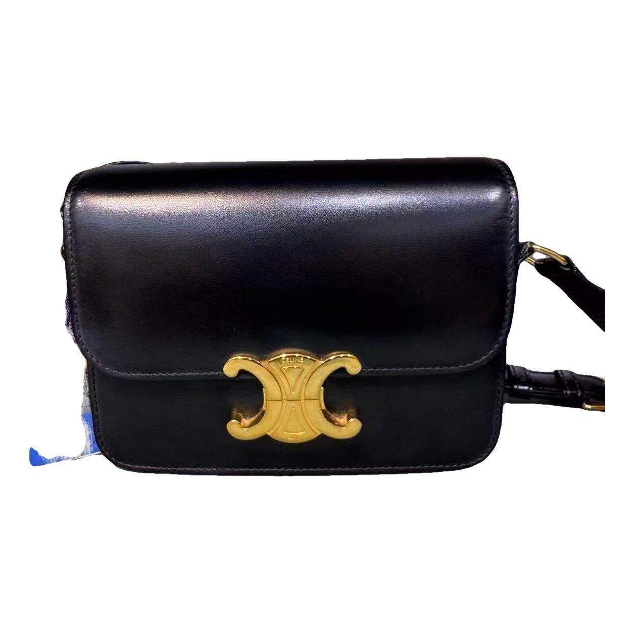 Triomphe leather handbag