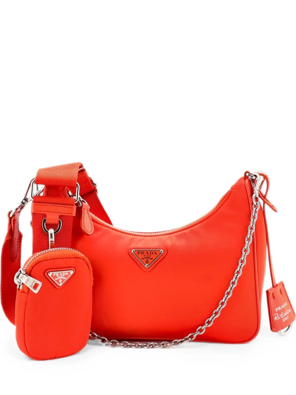 Double Pouch Convertible Tessuto Small crossbody bag