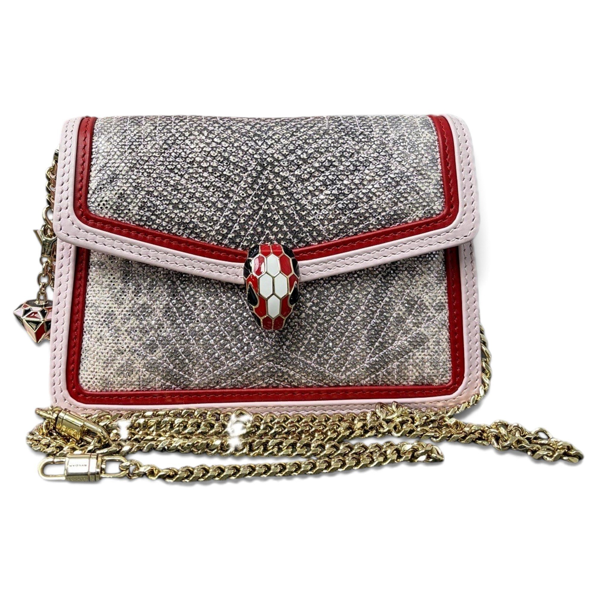 Serpenti leather handbag