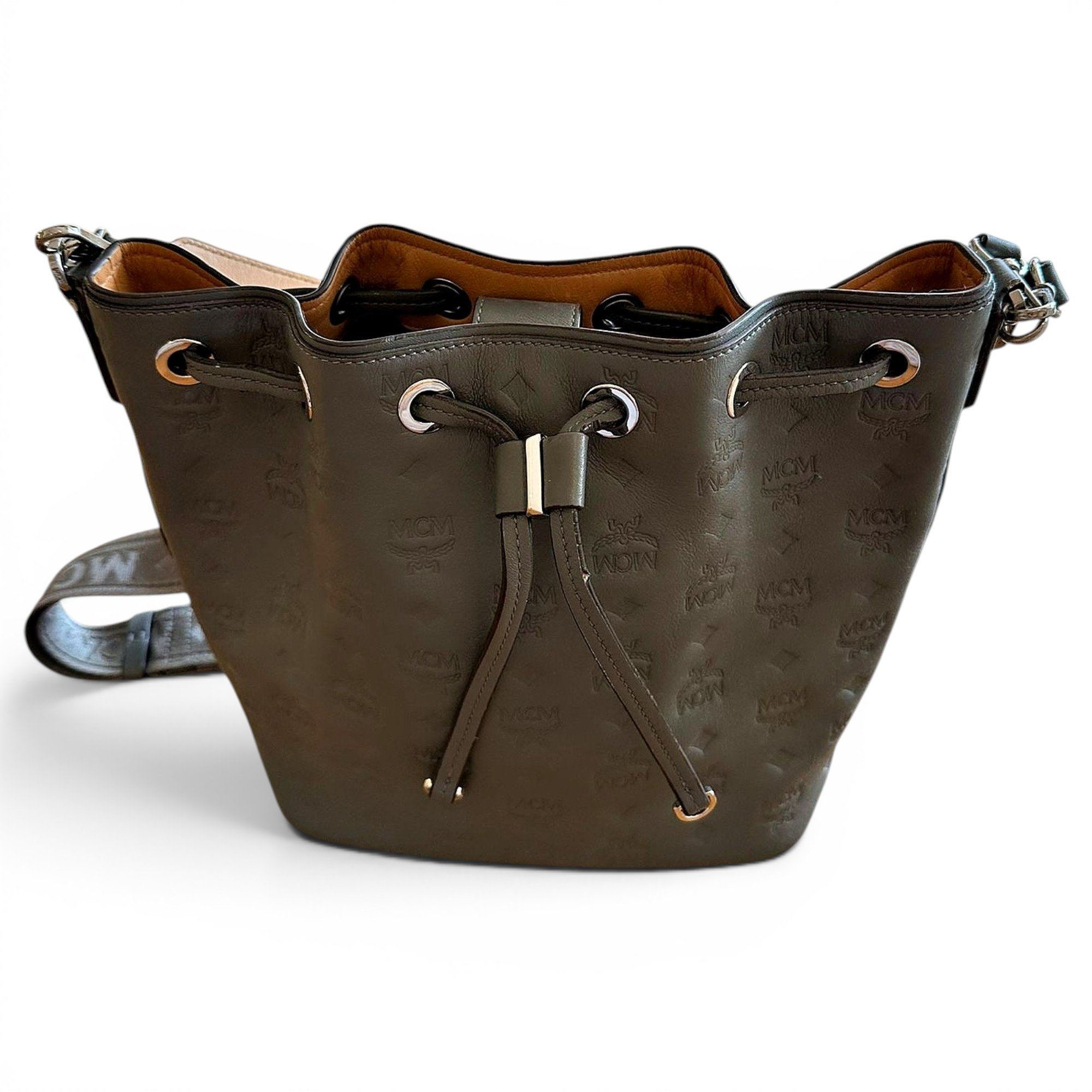 Heritage Drawstring leather crossbody bag