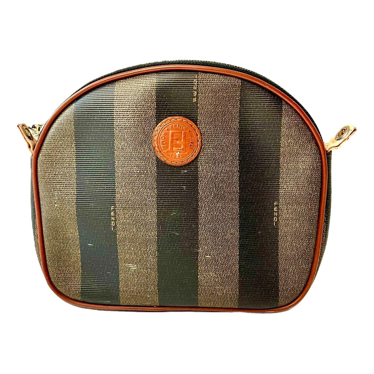 FF leather clutch bag