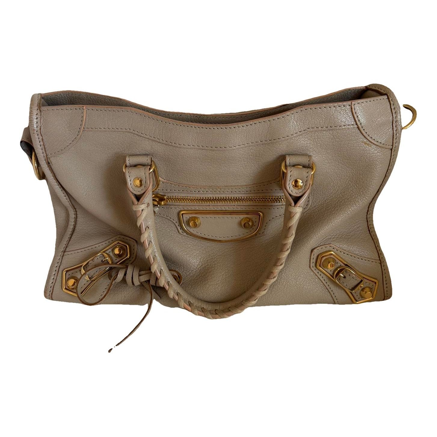 Classic Metalic leather handbag