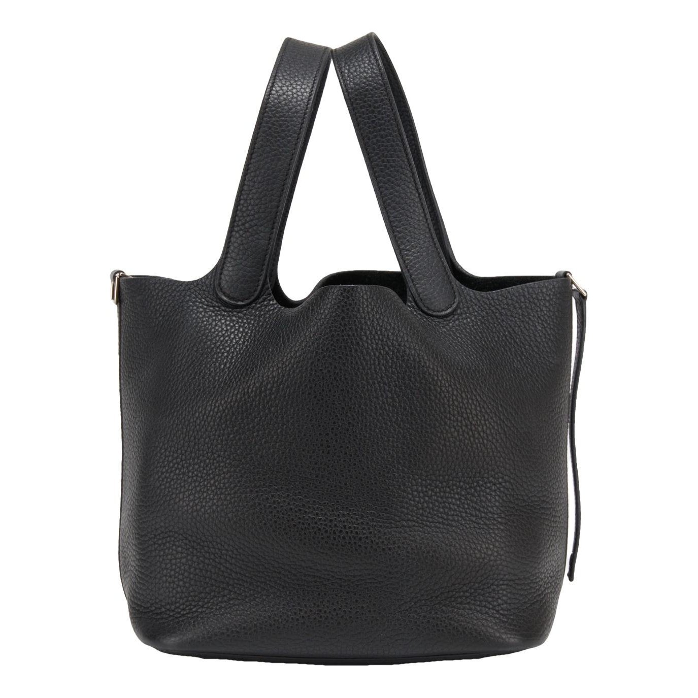 Picotin leather tote