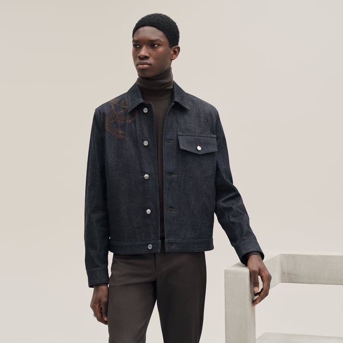 Indigo Straight Cut Denim Jacket