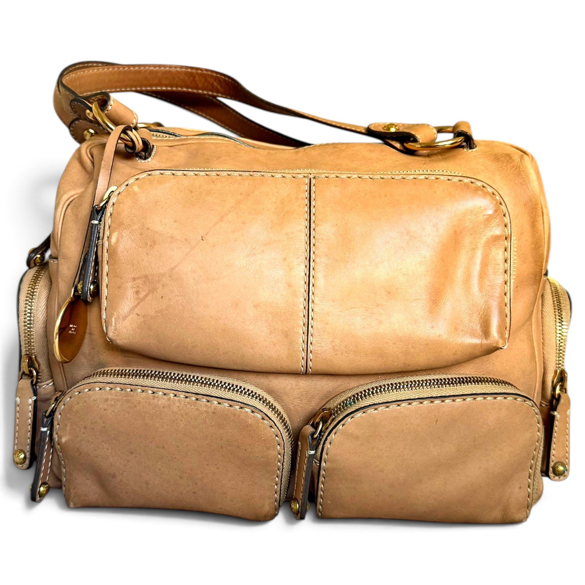 D Bag leather handbag